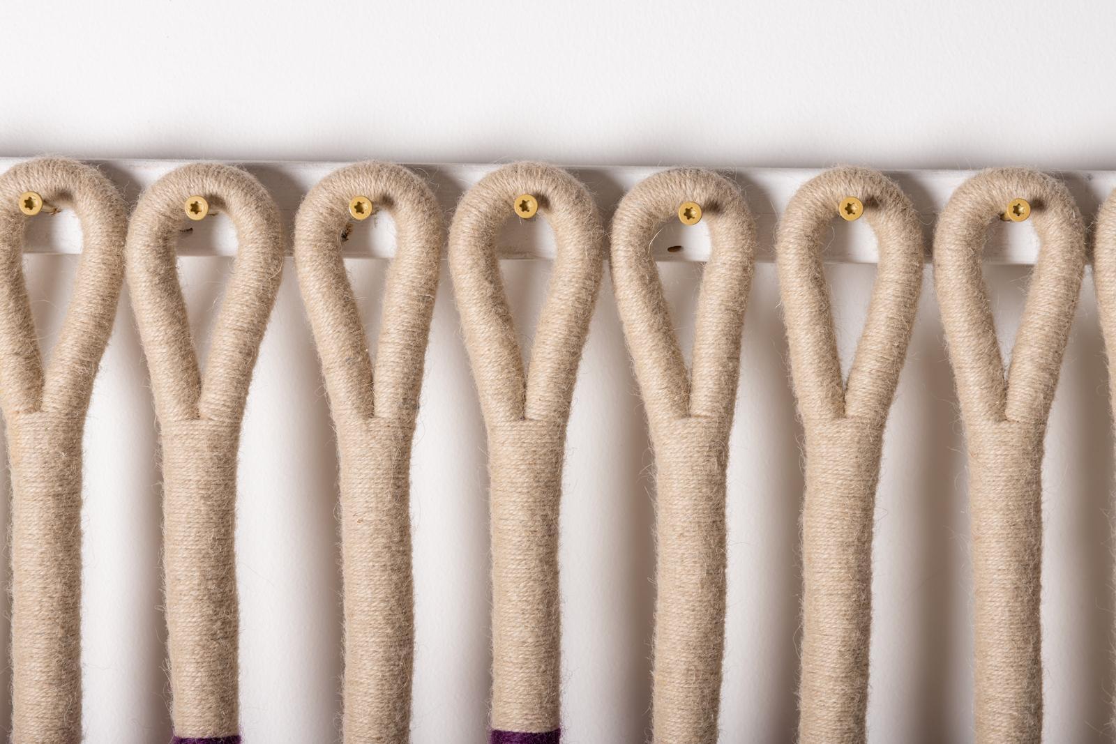 Textile Installation Titled 'Eye' by Detroit Fiber Artist Jane Knight 1970s For Sale 4