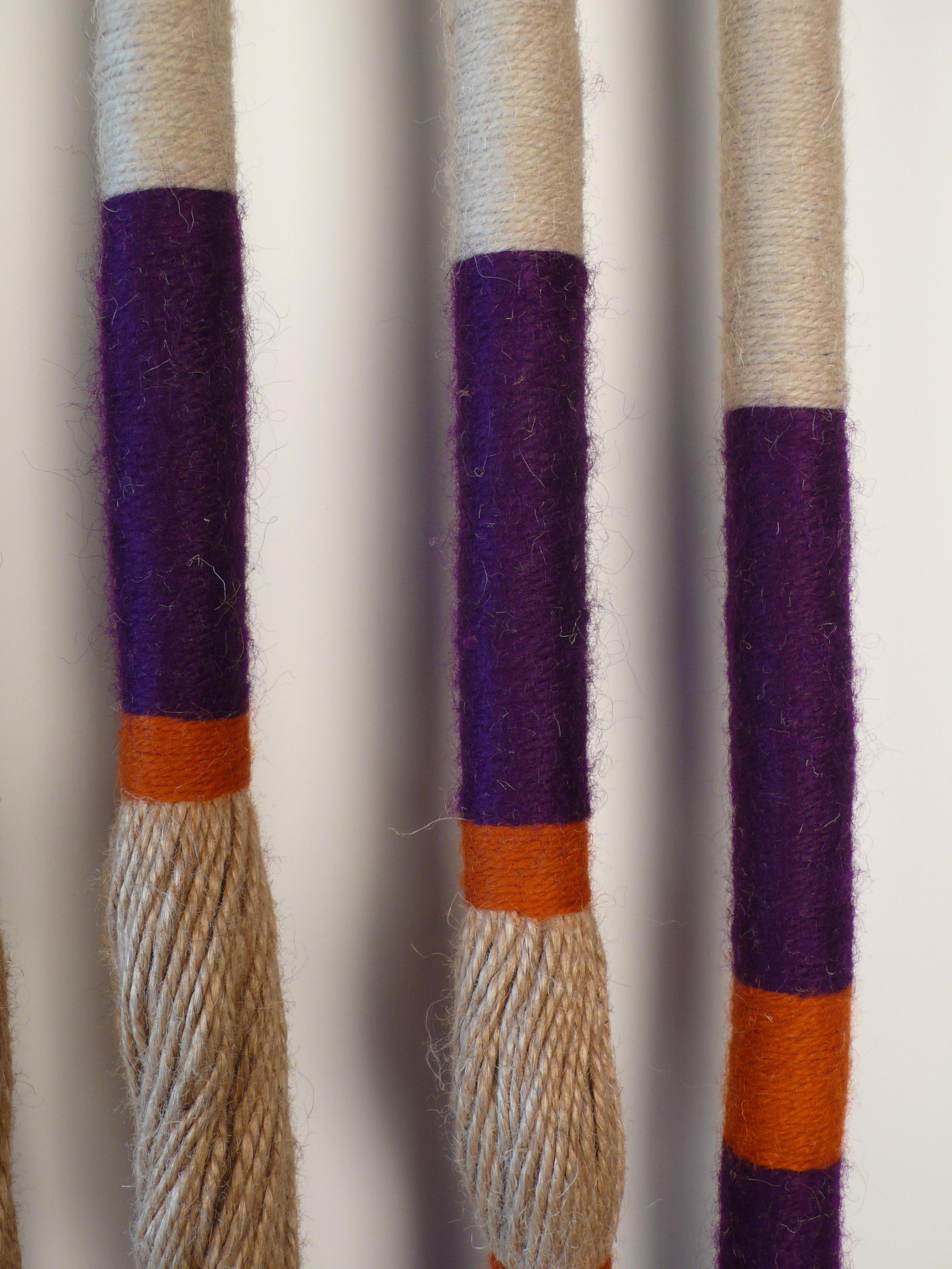 Textile Installation Titled 'Eye' by Detroit Fiber Artist Jane Knight 1970s For Sale 7