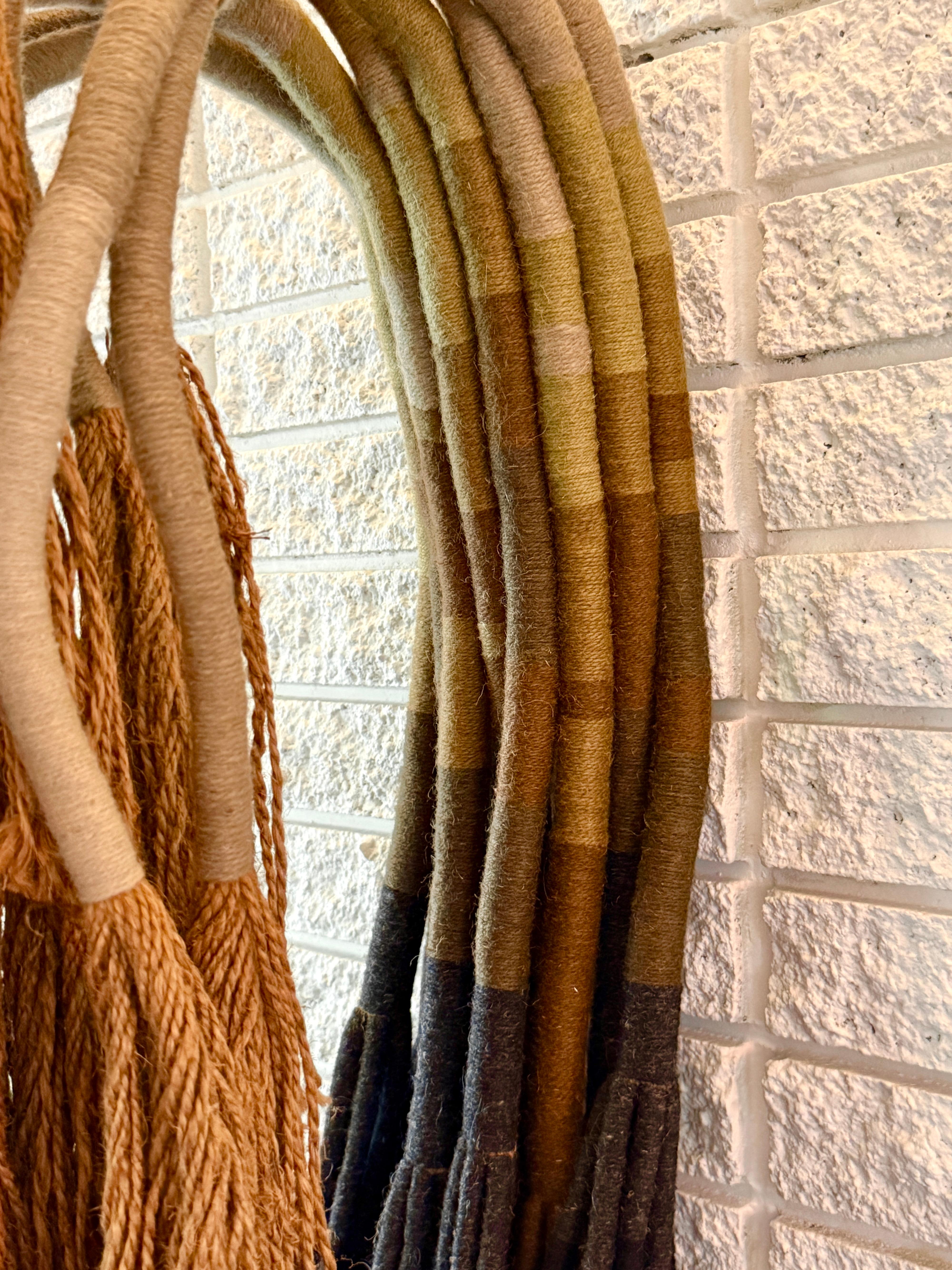 Mid Century Fiber Art Jute Rope Wall Mounted Hanging Sculpture by Jane Knight 3