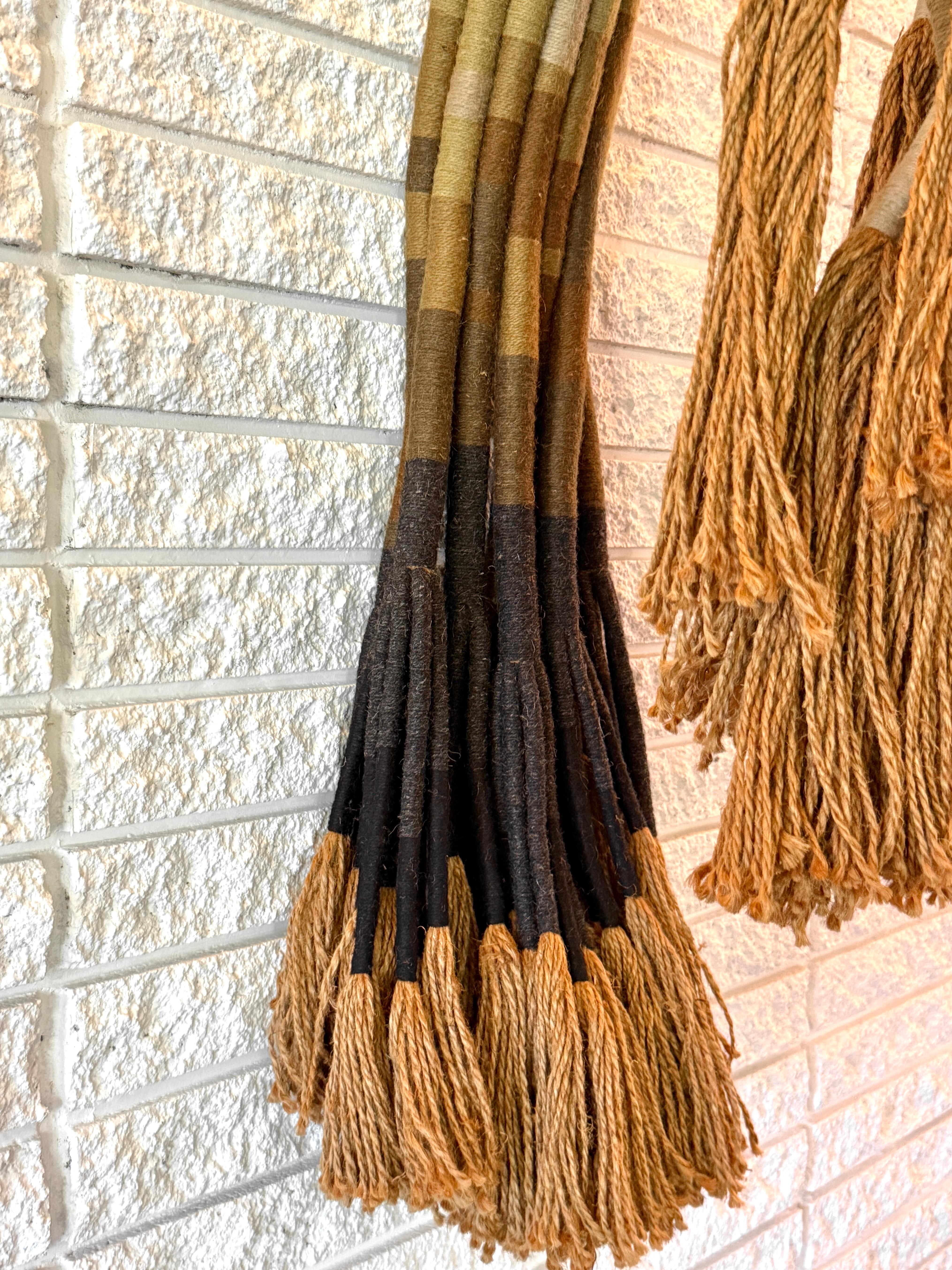 Mid Century Fiber Art Jute Rope Wall Mounted Hanging Sculpture by Jane Knight 4