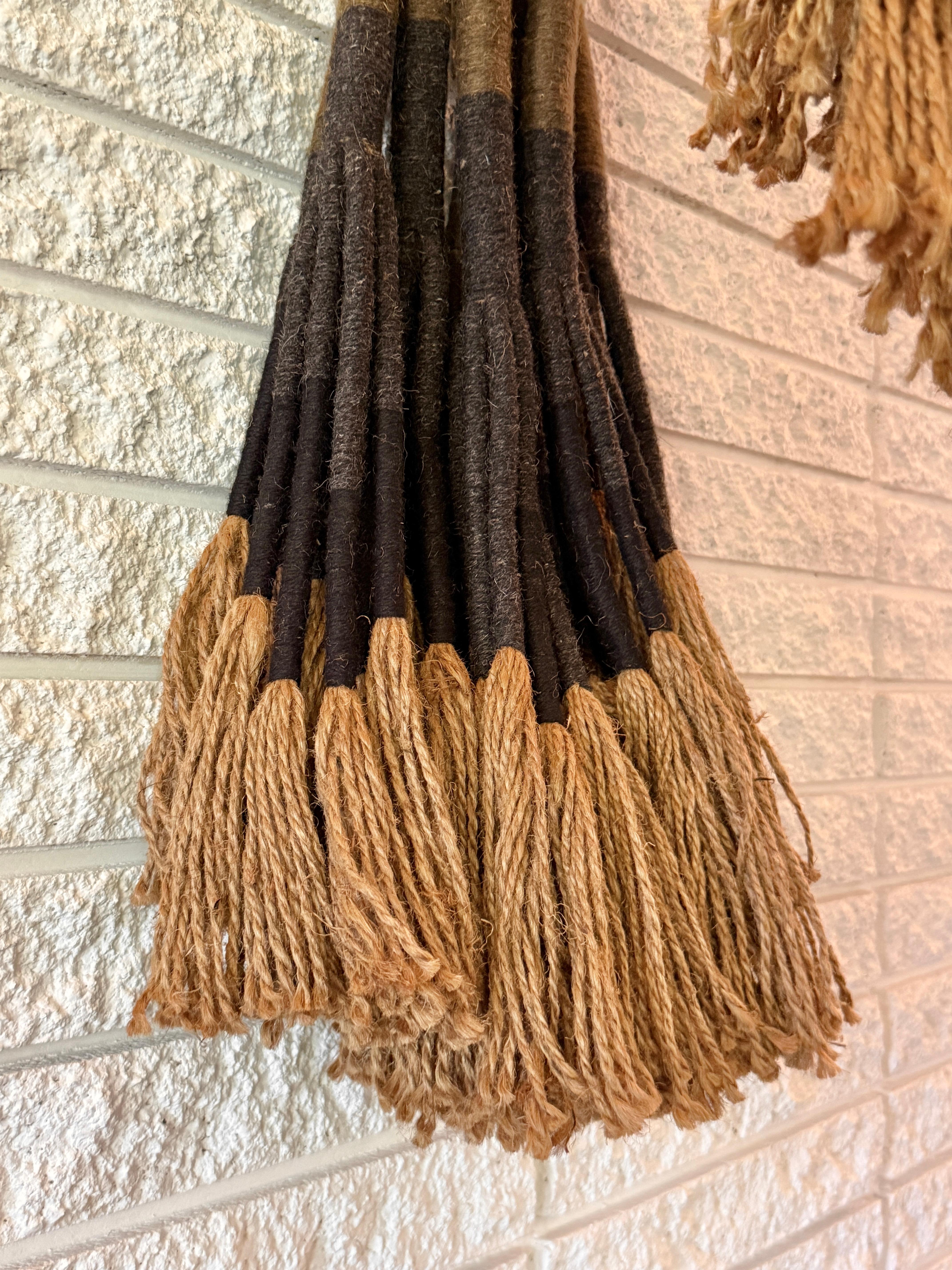 Mid Century Fiber Art Jute Rope Wall Mounted Hanging Sculpture by Jane Knight 5