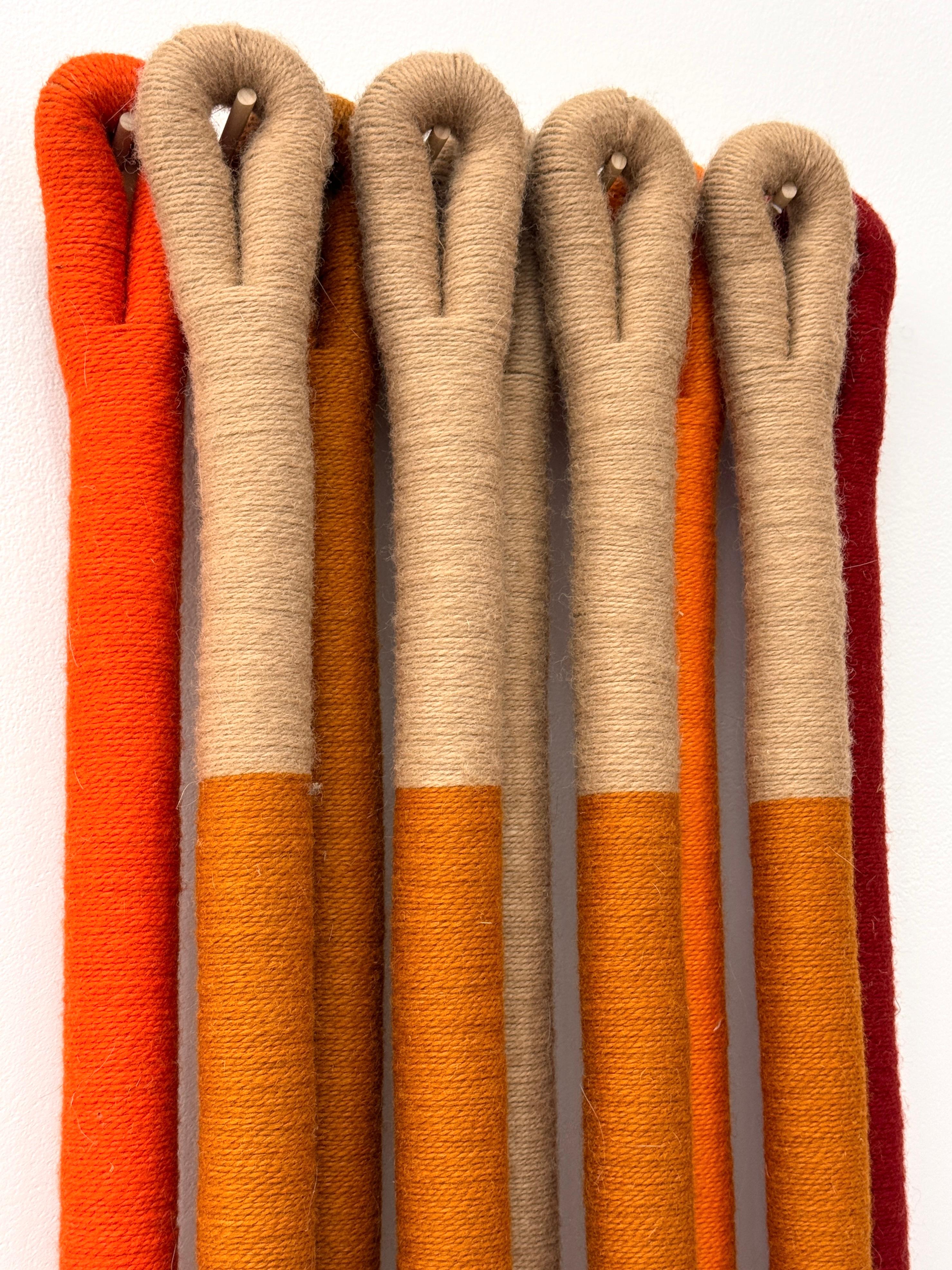 Jane Knight Fiber Art Textile Jute Rope Wall Hanging Sculpture For Sale 6