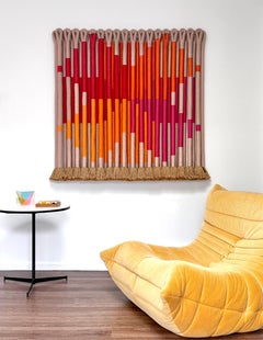 Jane Knight Símbolo X Escultura colgante de fibra de yute 1988