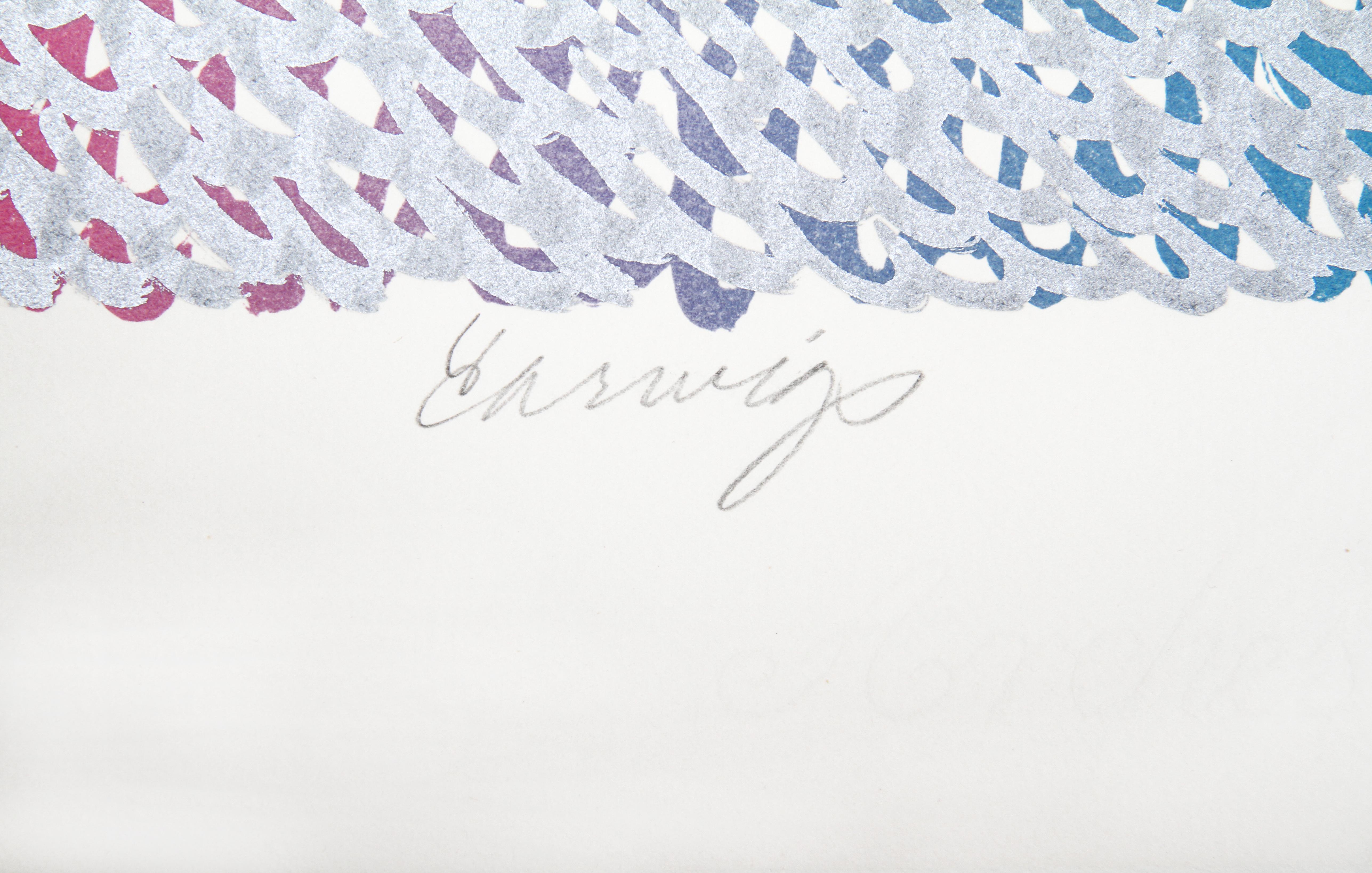 Earwigs, Abstract Silkscreen by Jane Logemann For Sale 2