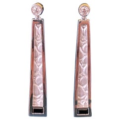 Diamond 0.30ctw Dangle Earrings in Sterling Silver with Rhodium Plating