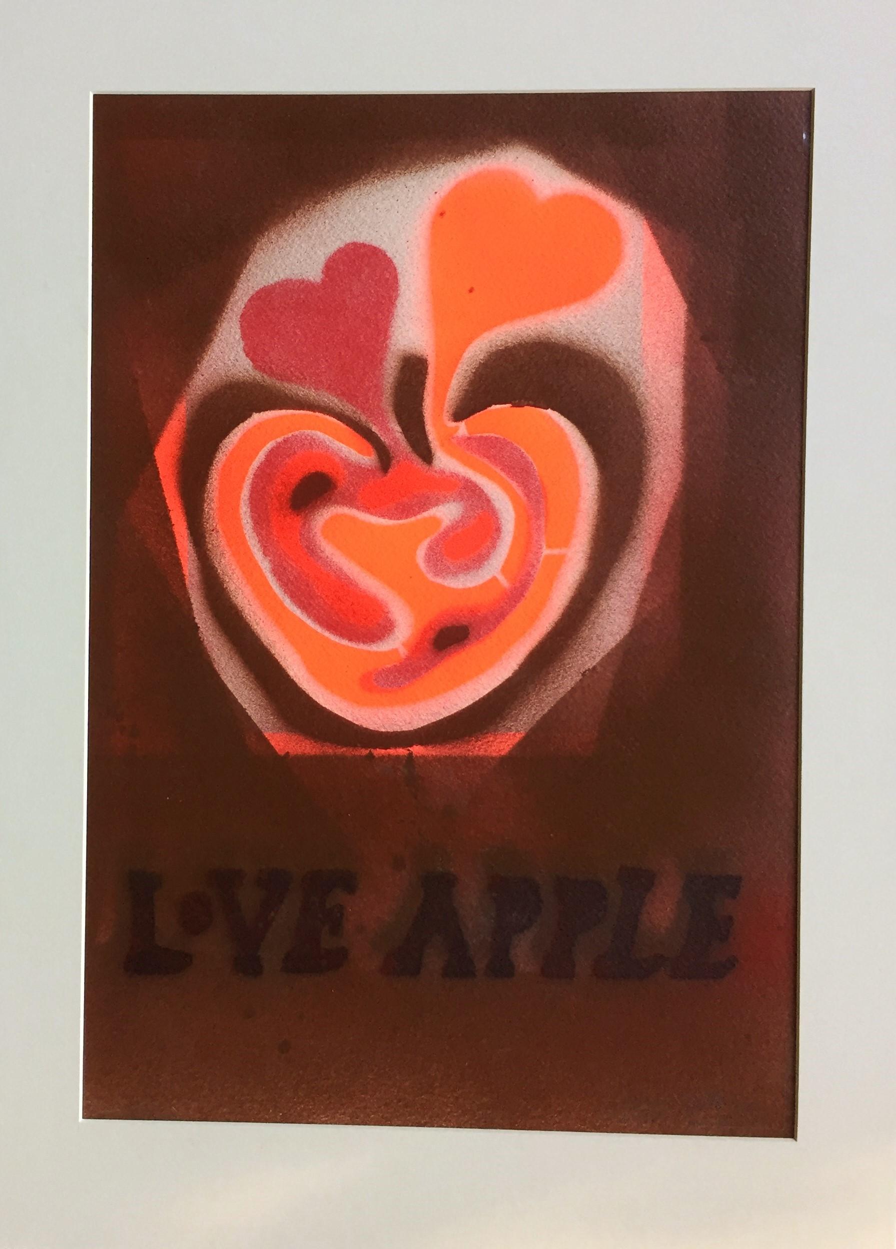 Love Apple (Brown background).  For Sale 3