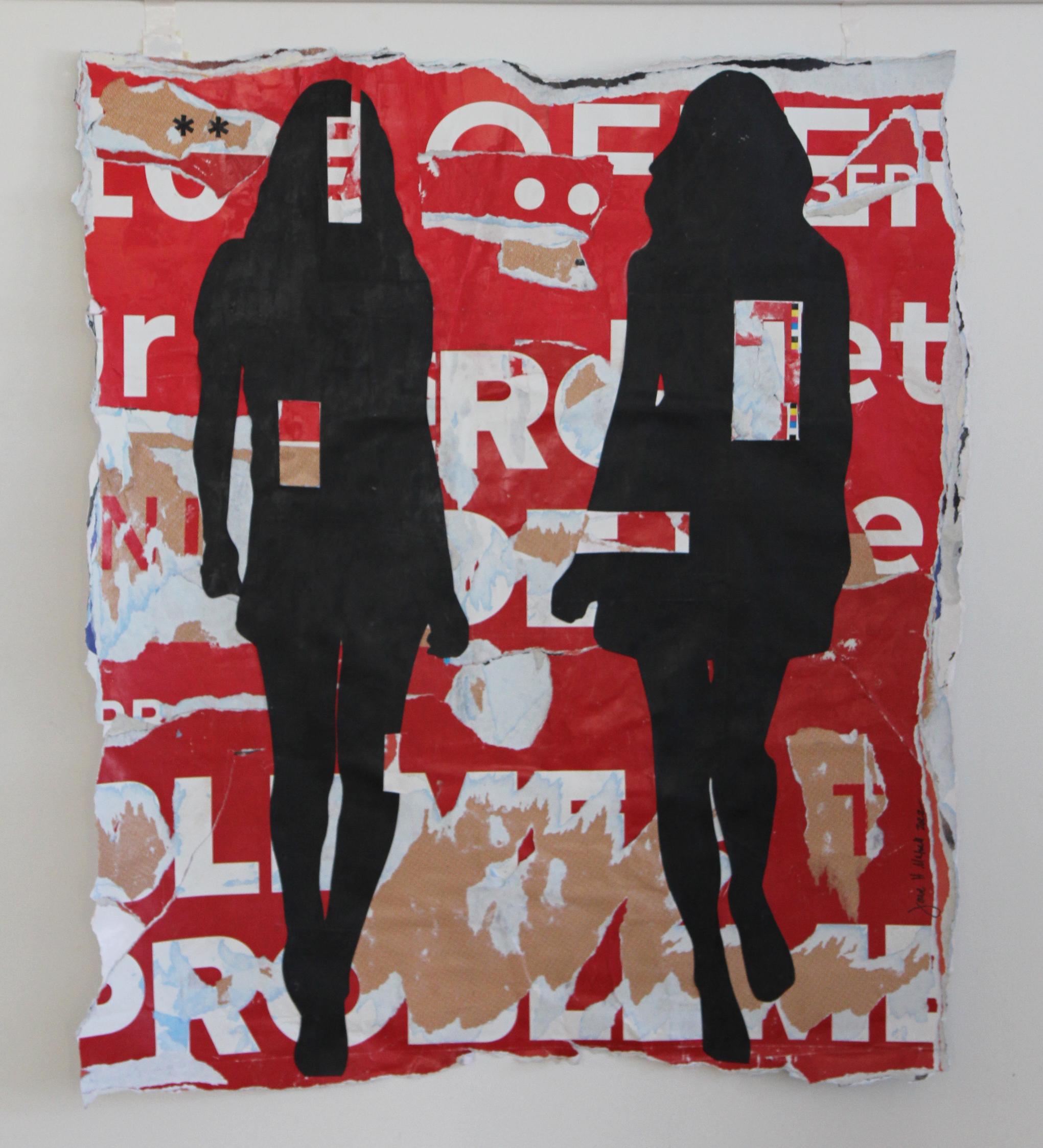 JANE MAXWELL
"Red Billboard"
Mixed Media on Paper
37" x 31" Unframed ; 42.5" x 35.5" Framed

Jane Maxwell’s artwork approaches the female body with an affectionate and celebratory feminist perspective. Extending her focus on female empowerment and