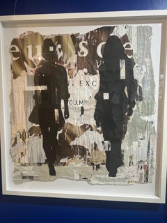 Silhouettes_Jane Maxwell, Female Figurative Collage, Mixed Media/Paper