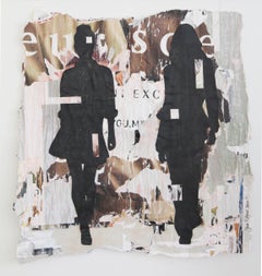 Silhouettes_2022_Jane Maxwell, Female Figurative Collage, Mixed Media/Paper