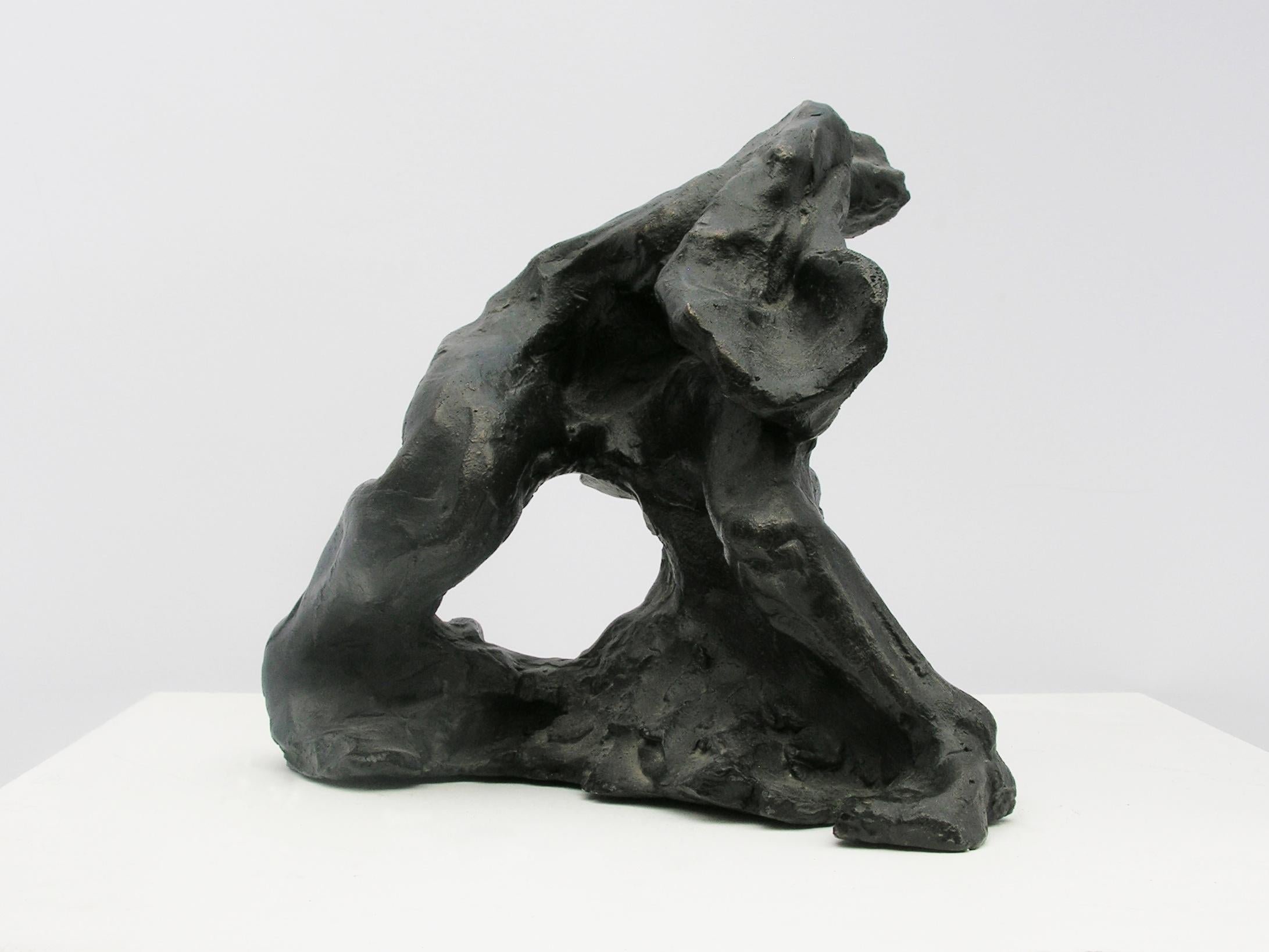 After Bacon Series: Head and Heart - British artist, sculpture, bronze, figure - Sculpture by Jane McAdam Freud