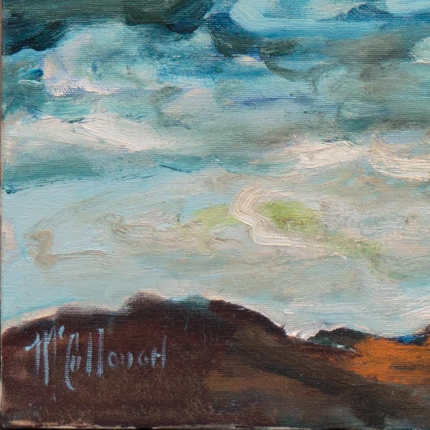 'Pacific Surf', Artista Plein Air Mujer de California, Santa Cruz, Carmel - Painting de Jane McCullough