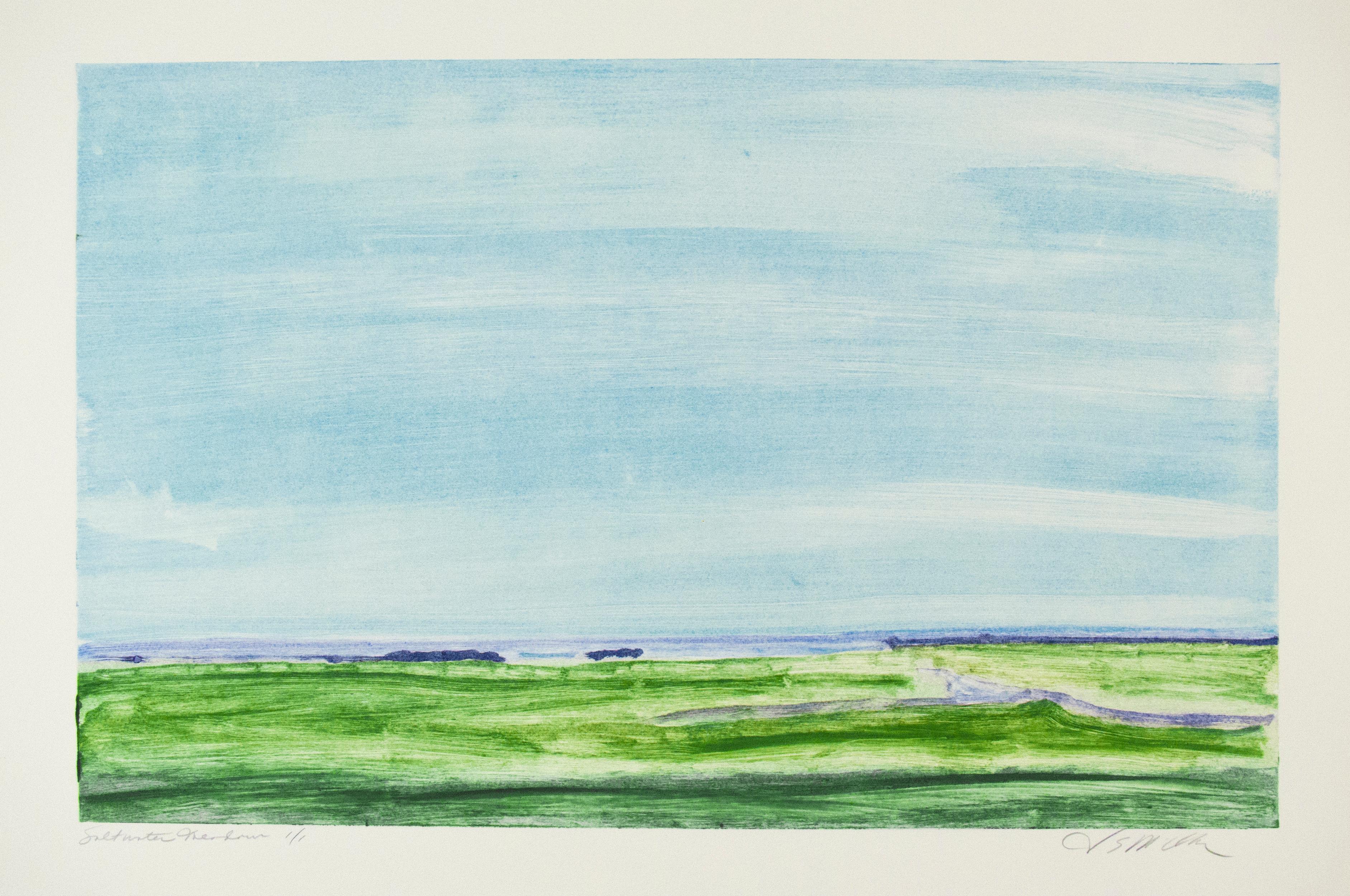 Jane McNichol Landscape Print - Saltwater Meadow
