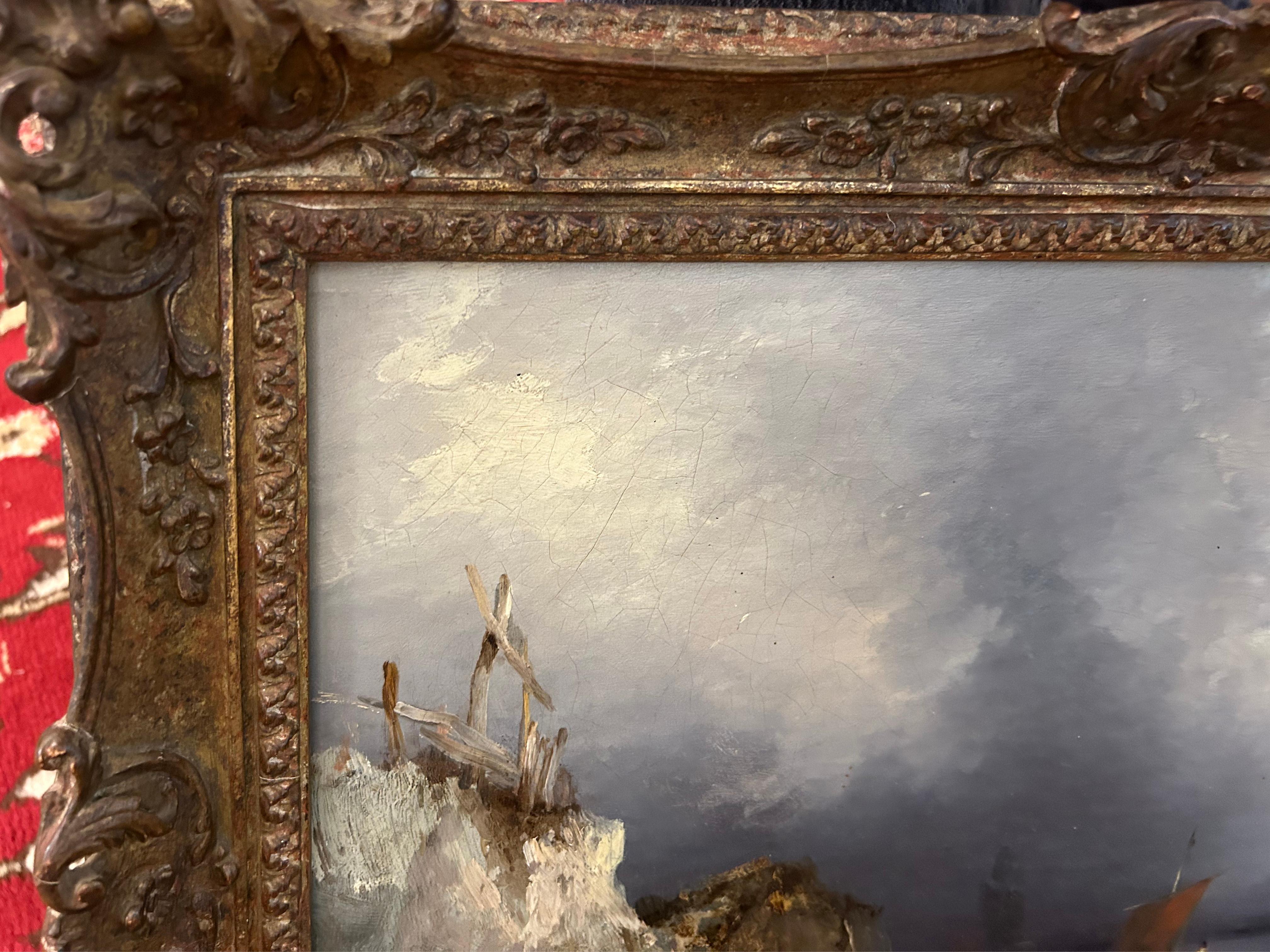 Schottische Seelandschaft aus den frühen 1800er Jahren nach JMW Turner von zwei Nasmyth-Schwestern im Angebot 4