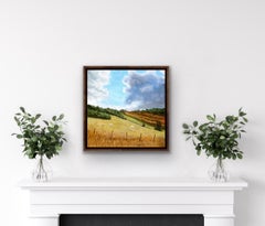 Gathering Clouds Over Meadow Traditional English Landscape Painting of Yorkshire