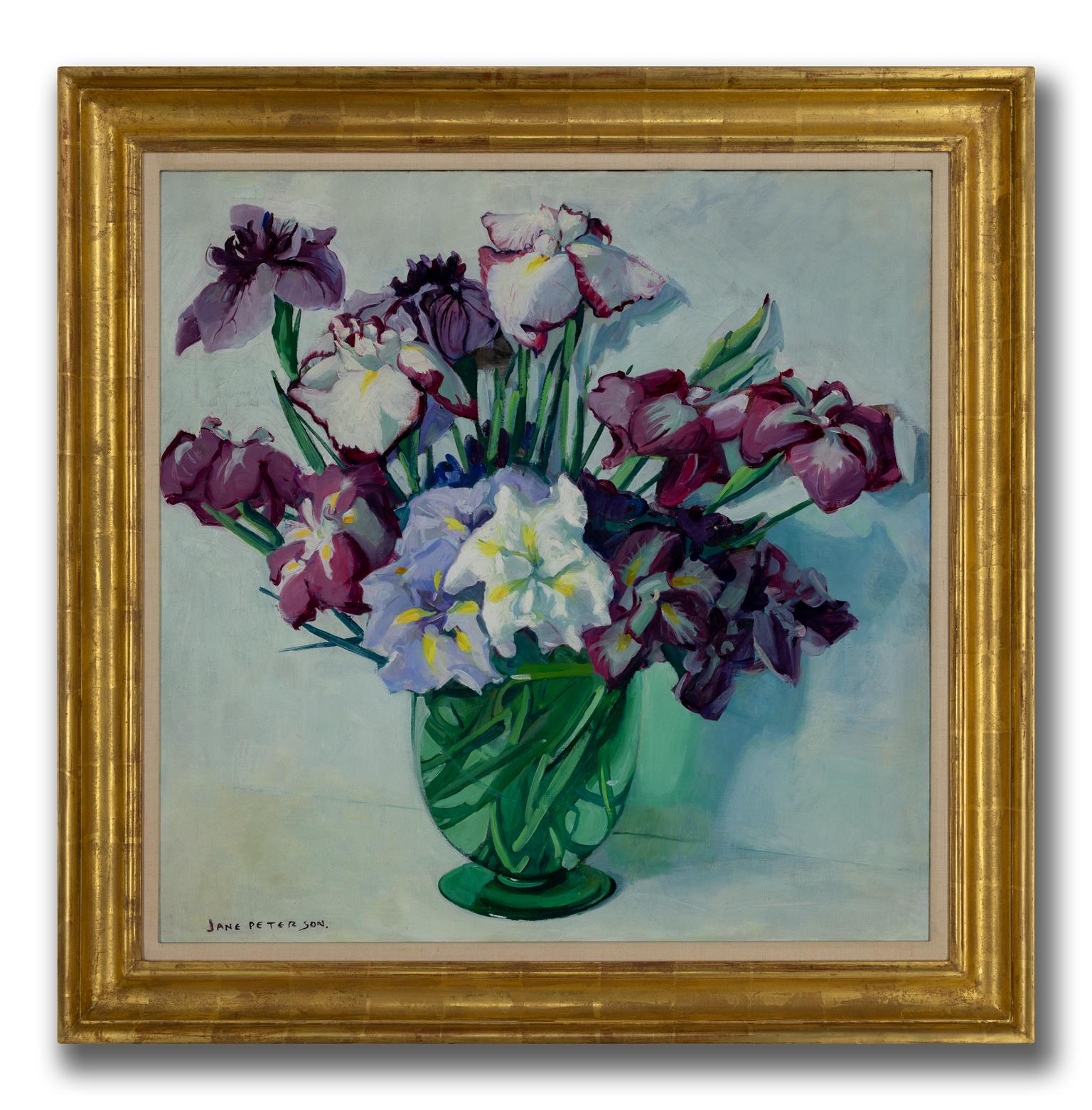 Jane Peterson [Violet Harmony] Signed Oil on Canvas, American Impressionist For Sale 1