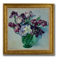 Jane Peterson [Armonía Violeta] Óleo sobre lienzo firmado, Impresionista americana