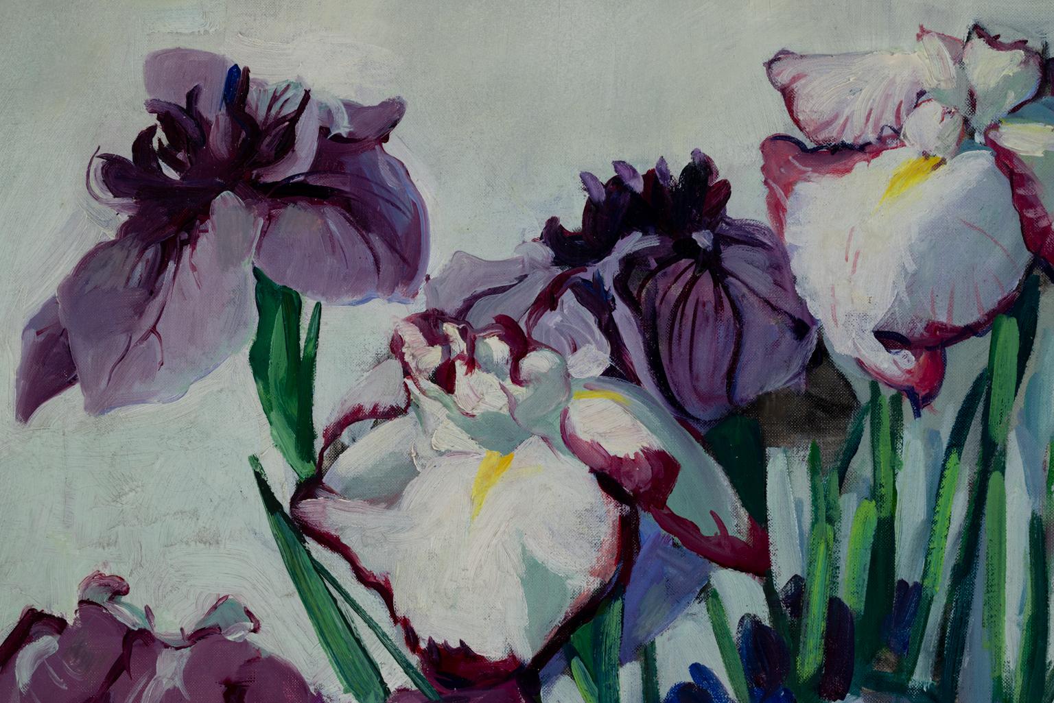 Jane Peterson [Violet Harmony] Signed Oil on Canvas, American Impressionist For Sale 6