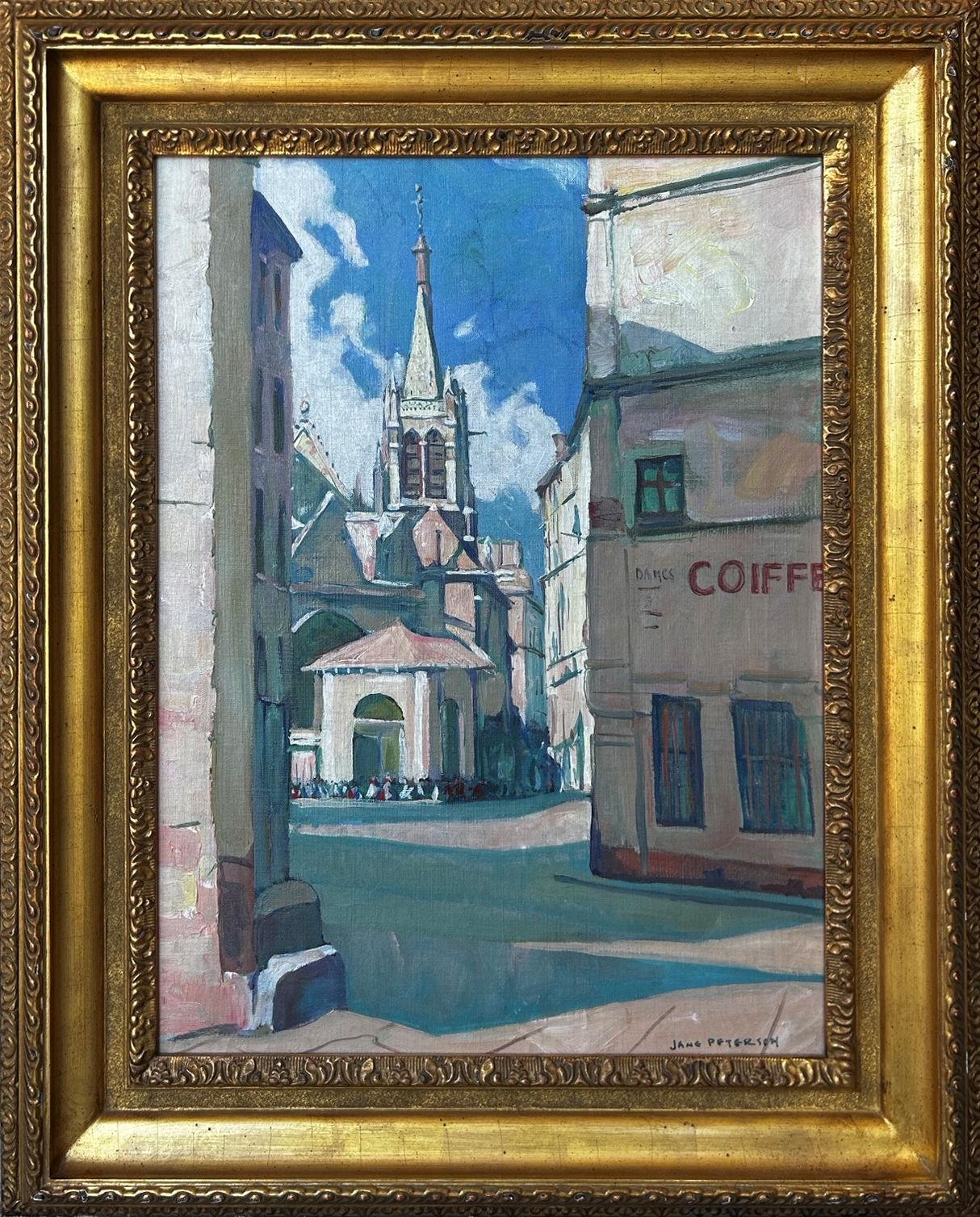 « Street In Paris (Eglise St. Julien) Jane Peterson, American Impressionism en vente 2