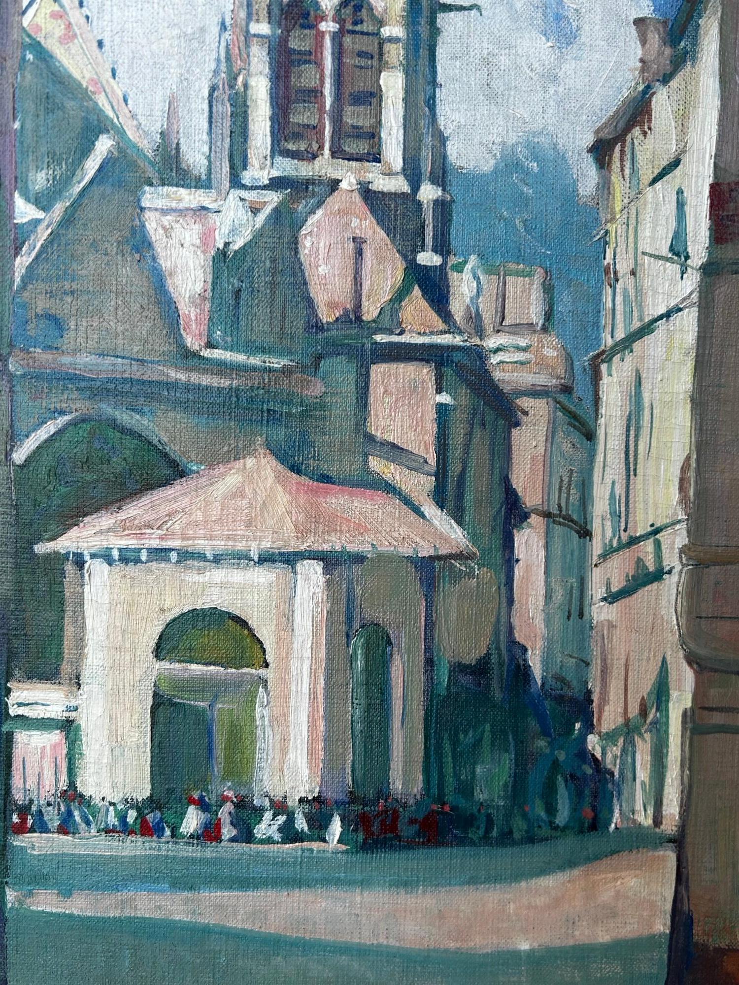 « Street In Paris (Eglise St. Julien) Jane Peterson, American Impressionism en vente 4
