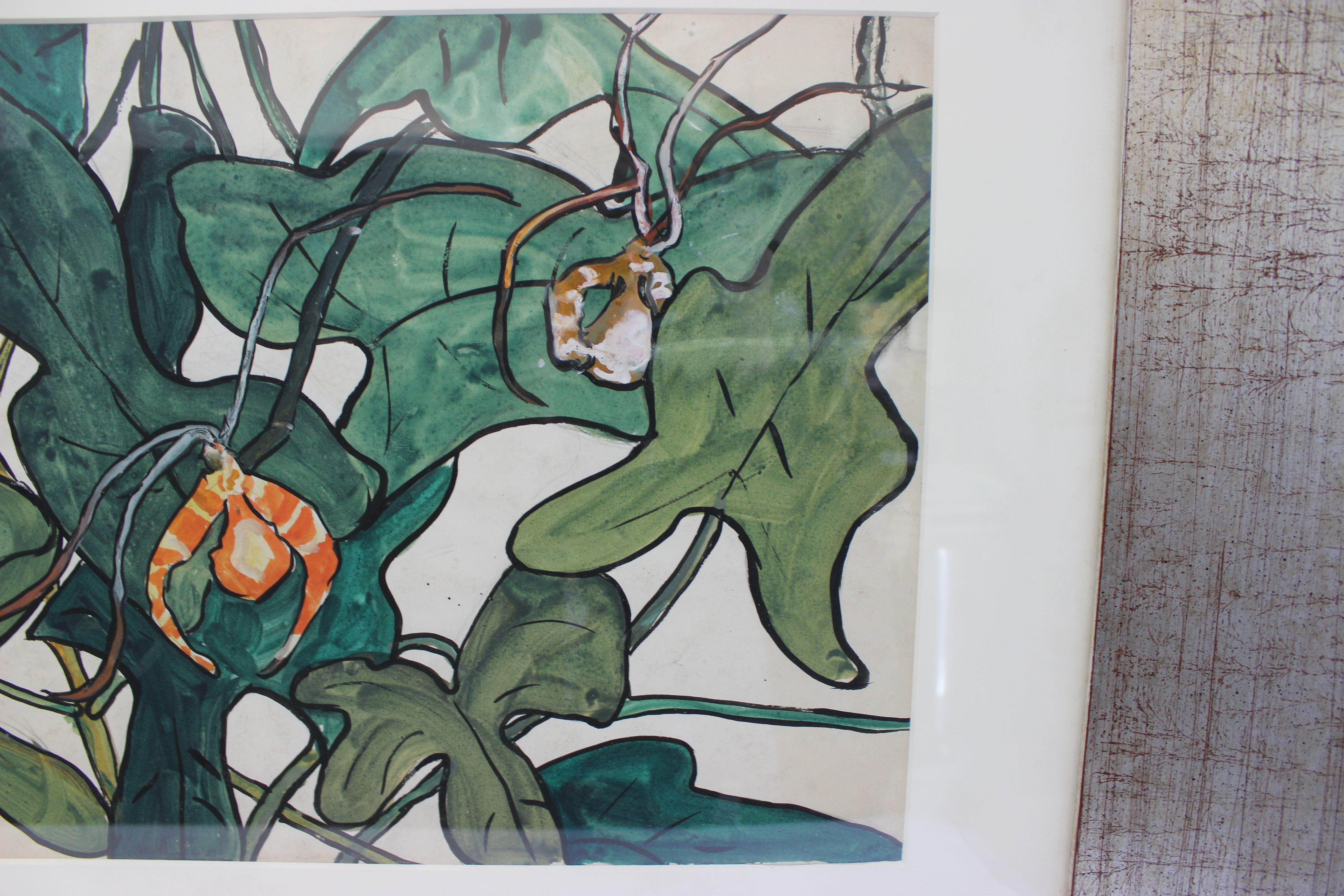 Peinture à l'aquarelle «ider Orchid » de Jane Peterson Bon état - En vente à West Palm Beach, FL