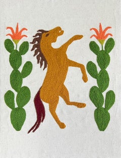Caballo y chumbera