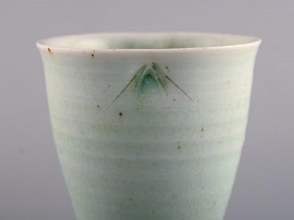 Modern Jane Reumert, Denmark, Unique Cup / Vase in Glazed Porcelain