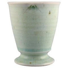 Jane Reumert, Denmark, Unique Cup / Vase in Glazed Porcelain