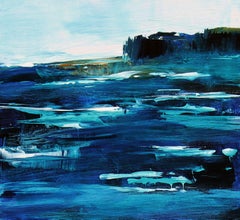 Oceans Cliffs, Painting, Acrylic on Canvas