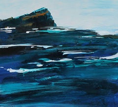 Seaside Cliffs, Painting, Acrylic on Canvas