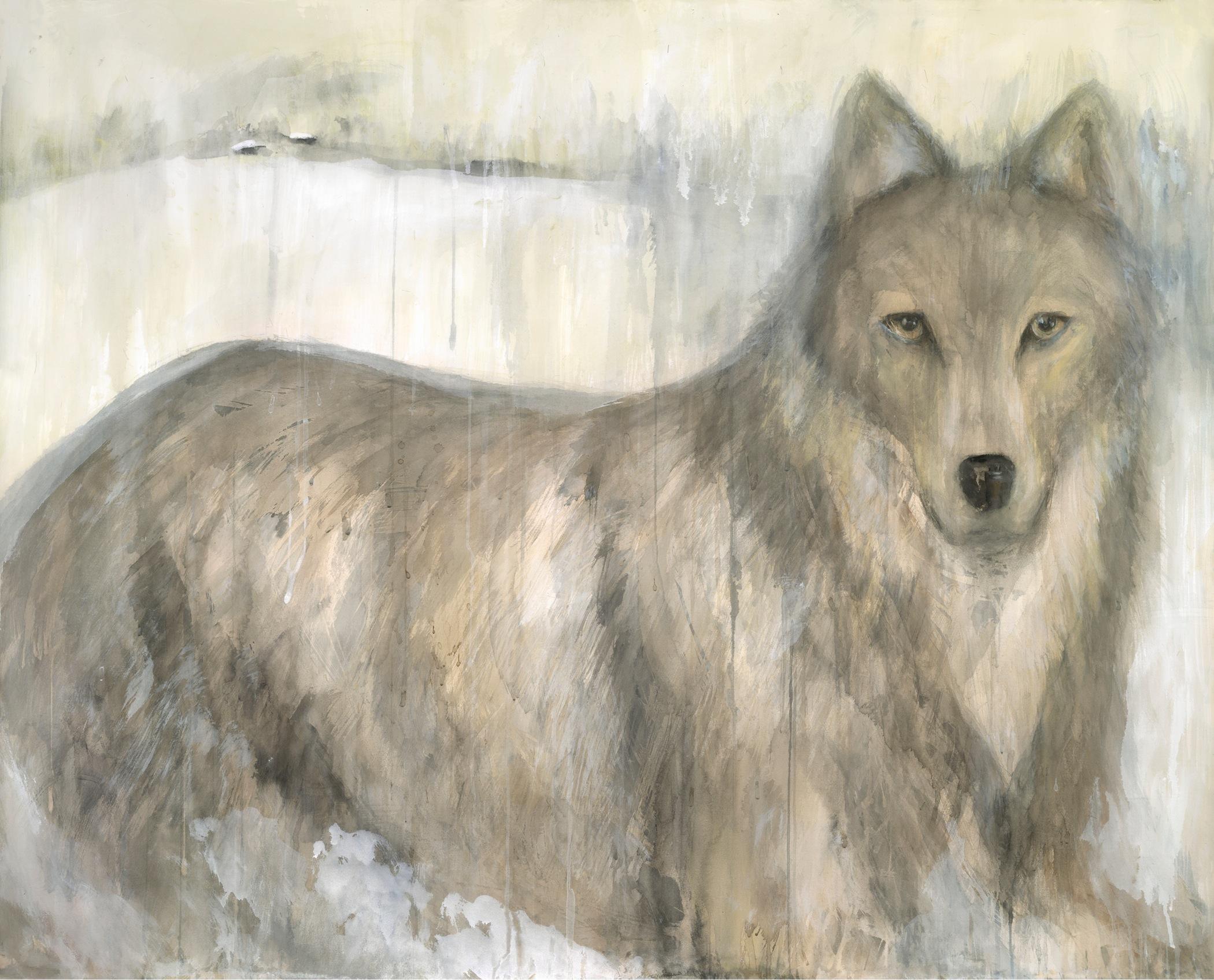 Jane Rosen Animal Print - Grey Wolf