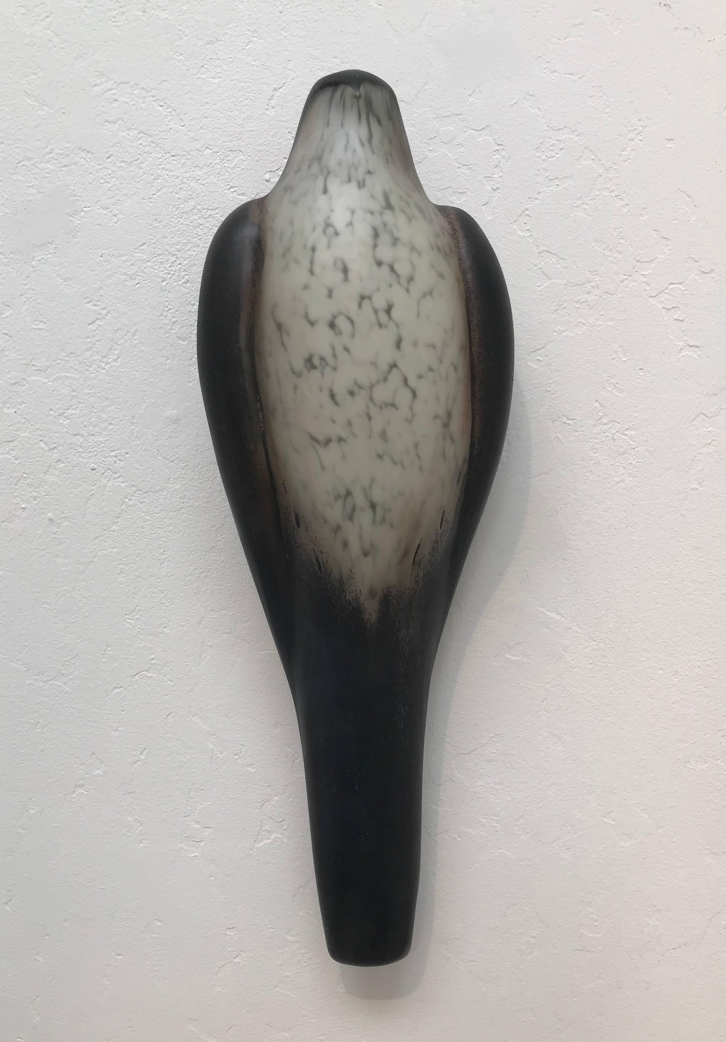 Jane Rosen Figurative Sculpture - Black Tail Wall Bird