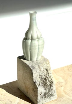 Blue-Green Morandi Vessel by Jane Rosen