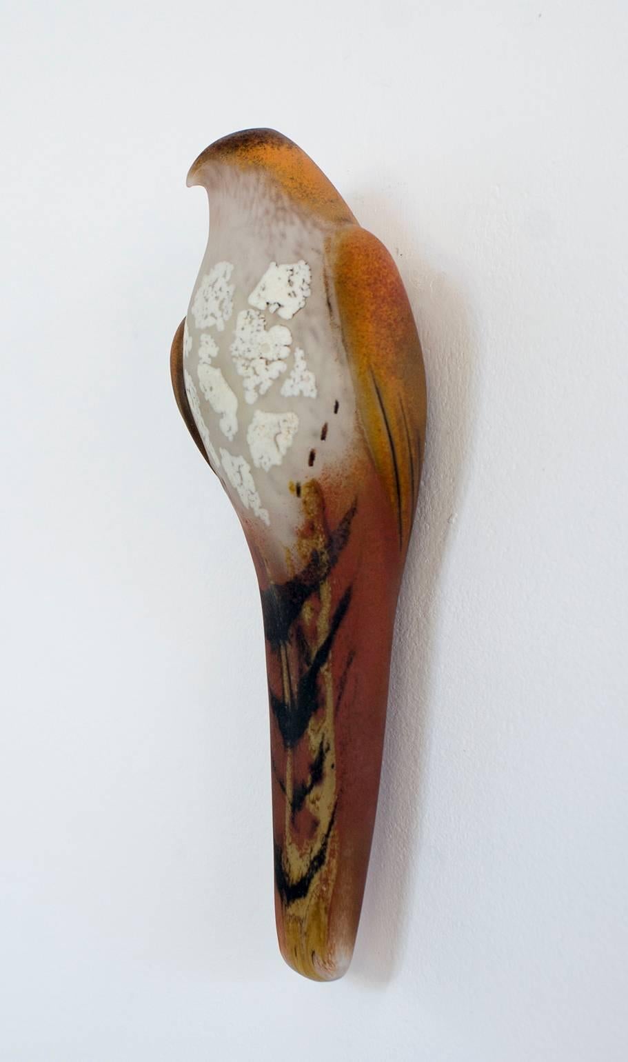 Lace Watercolor Wall Bird - Sculpture by Jane Rosen
