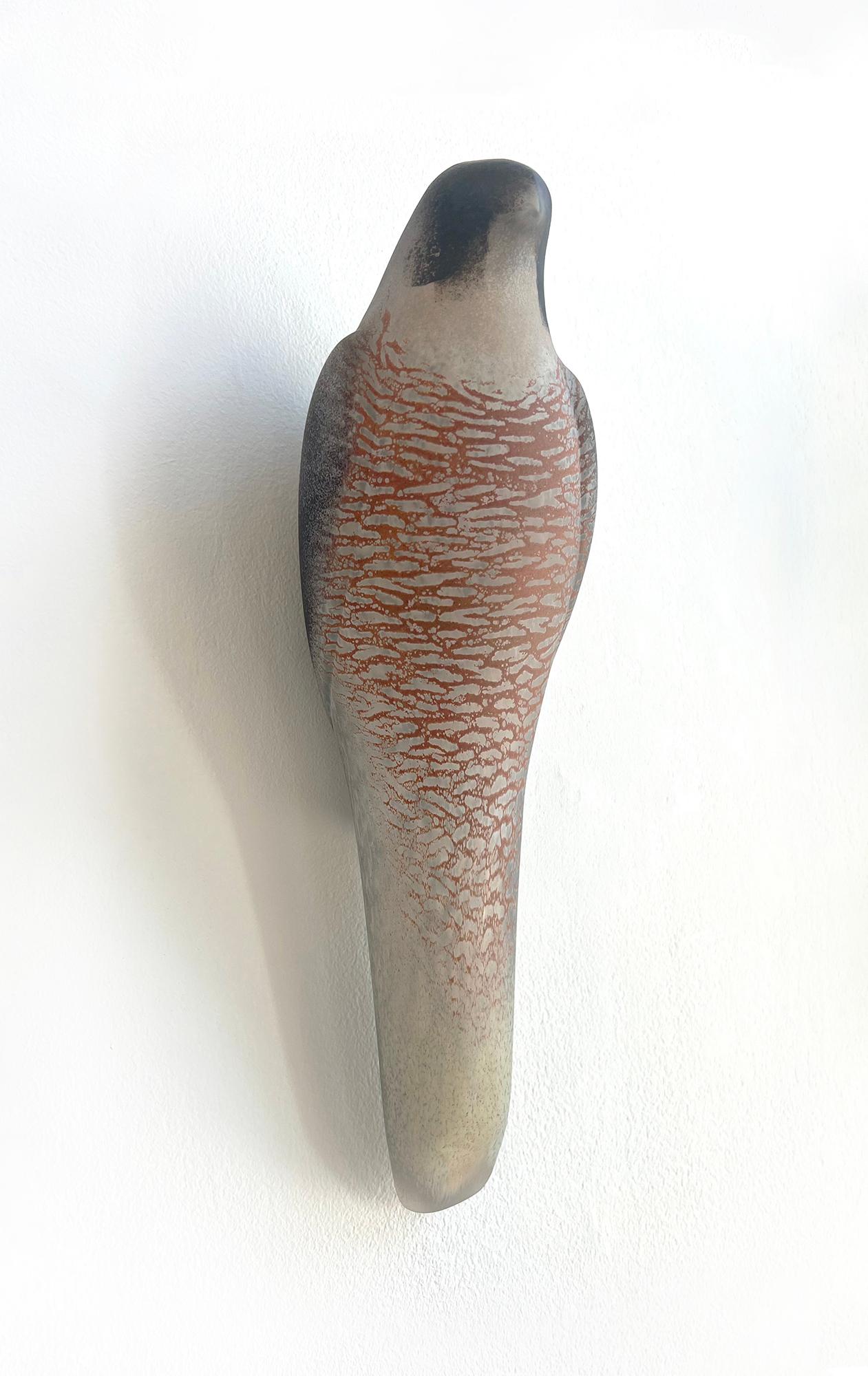 Jane Rosen Still-Life Sculpture - Peregrine Wall Bird