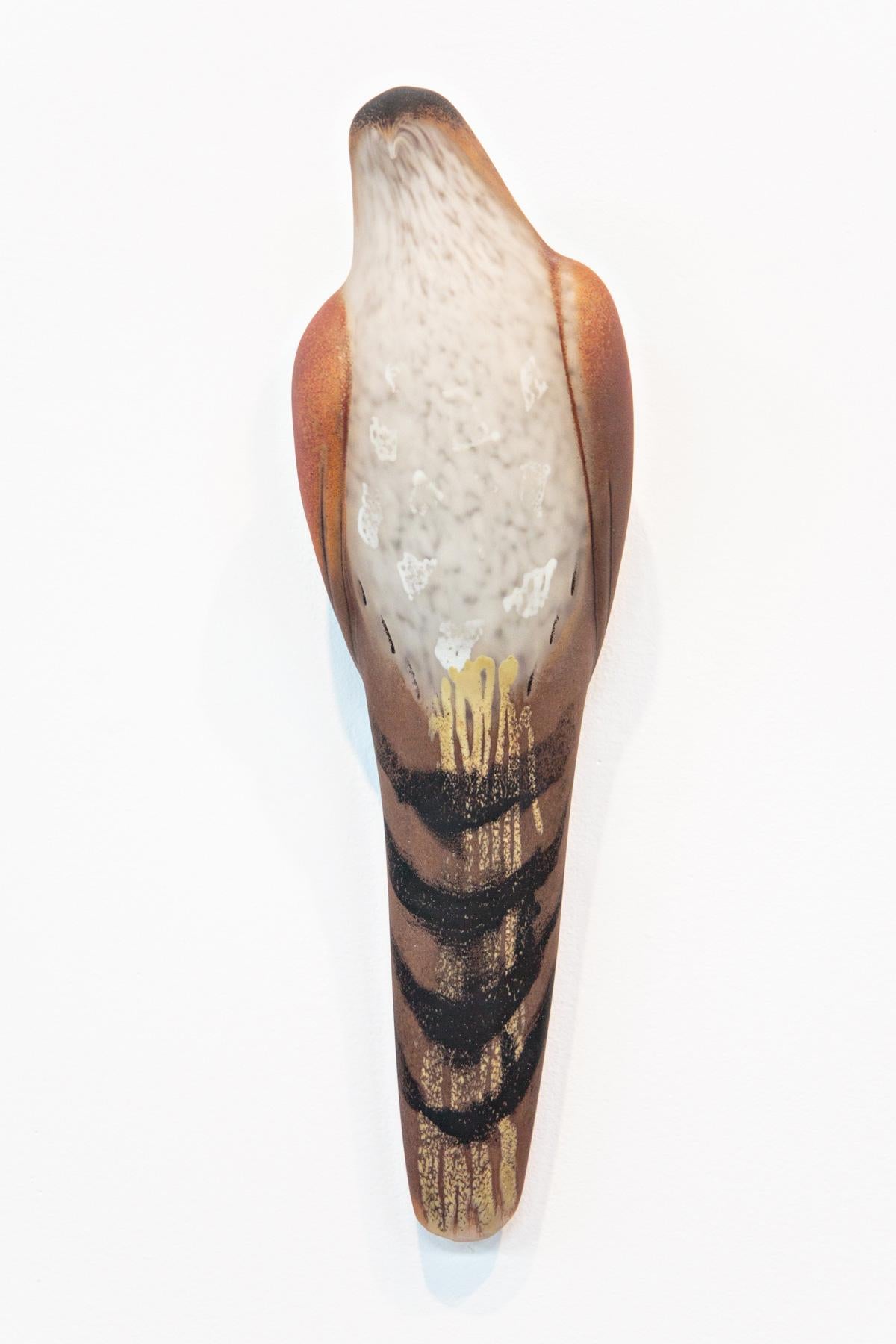 Jane Rosen Figurative Sculpture - Tobacco Lace Large Bird
