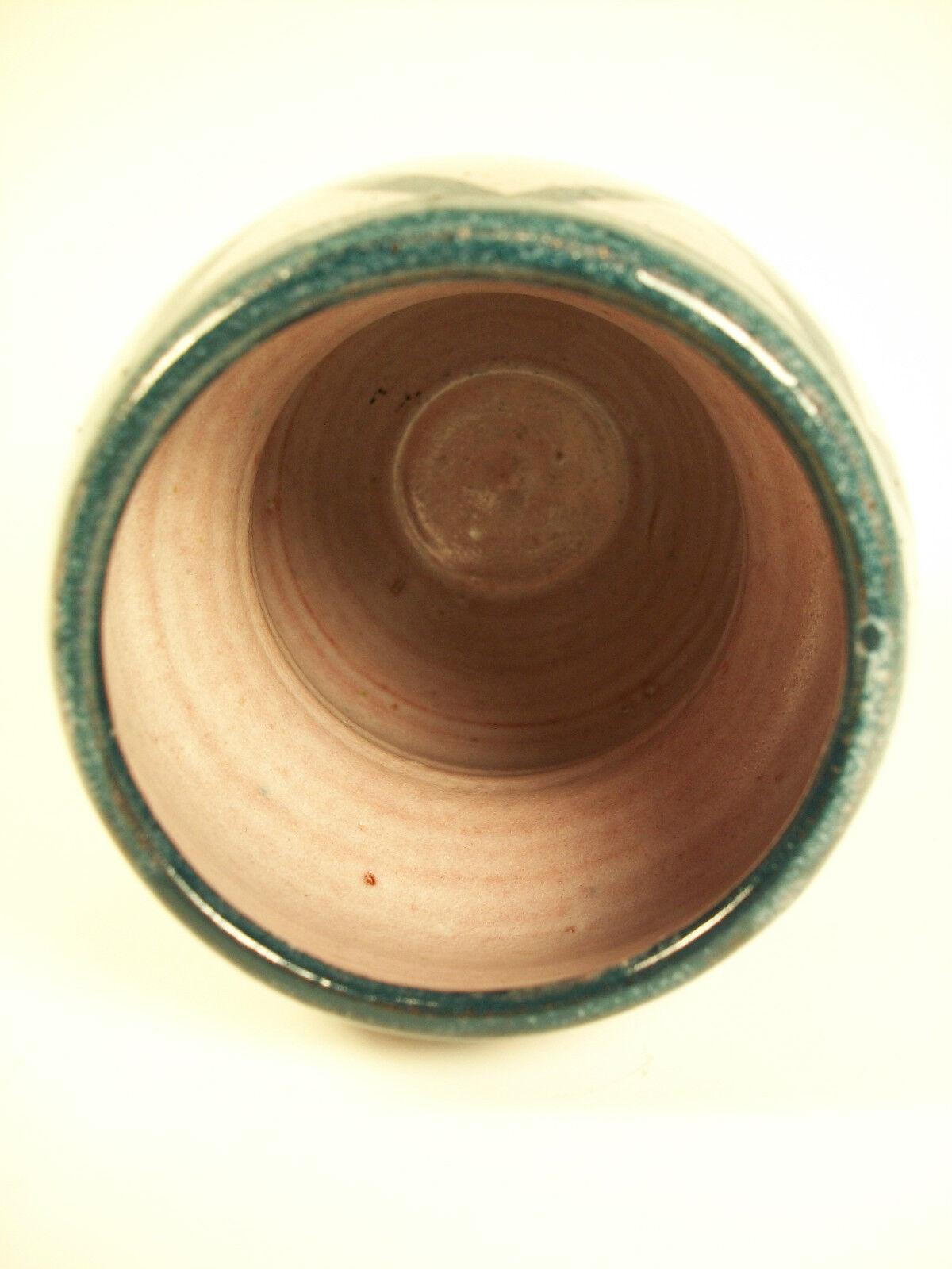 JANE SACHS - Vase du milieu du siècle en terre cuite peinte de Studio Pottery - Canada - 1978 Bon état - En vente à Chatham, ON