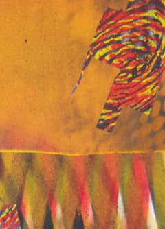 Jane Sangerman_Digit 61-62, 2017, Acrylic, Spray Paint, Panel, 12 x 9 x 1 in each