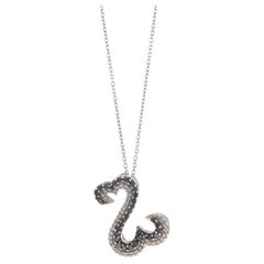 Collana con ciondolo di diamanti a cuore aperto Jane Seymour in oro bianco 14k, singolo 0,50 ct.