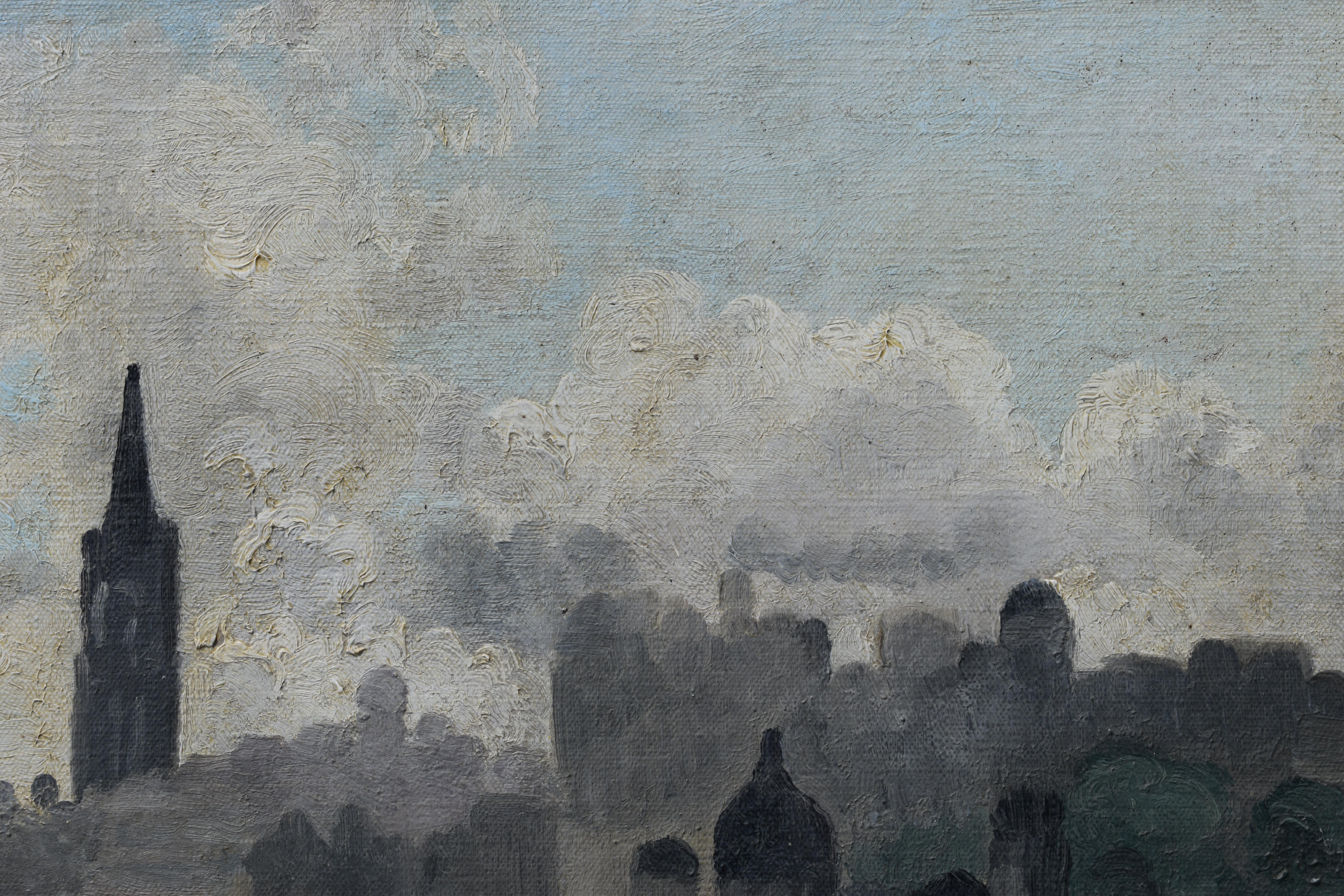 A. Simon Bussy (1906-1960) Associations du groupe de Bloomsbury - Gris Landscape Painting par Jane Simone Bussy