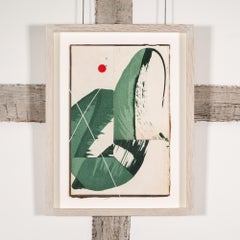 Hokusai Covers I - Tecnica mista astratta su copertina di libro trovata, Greene & Greene