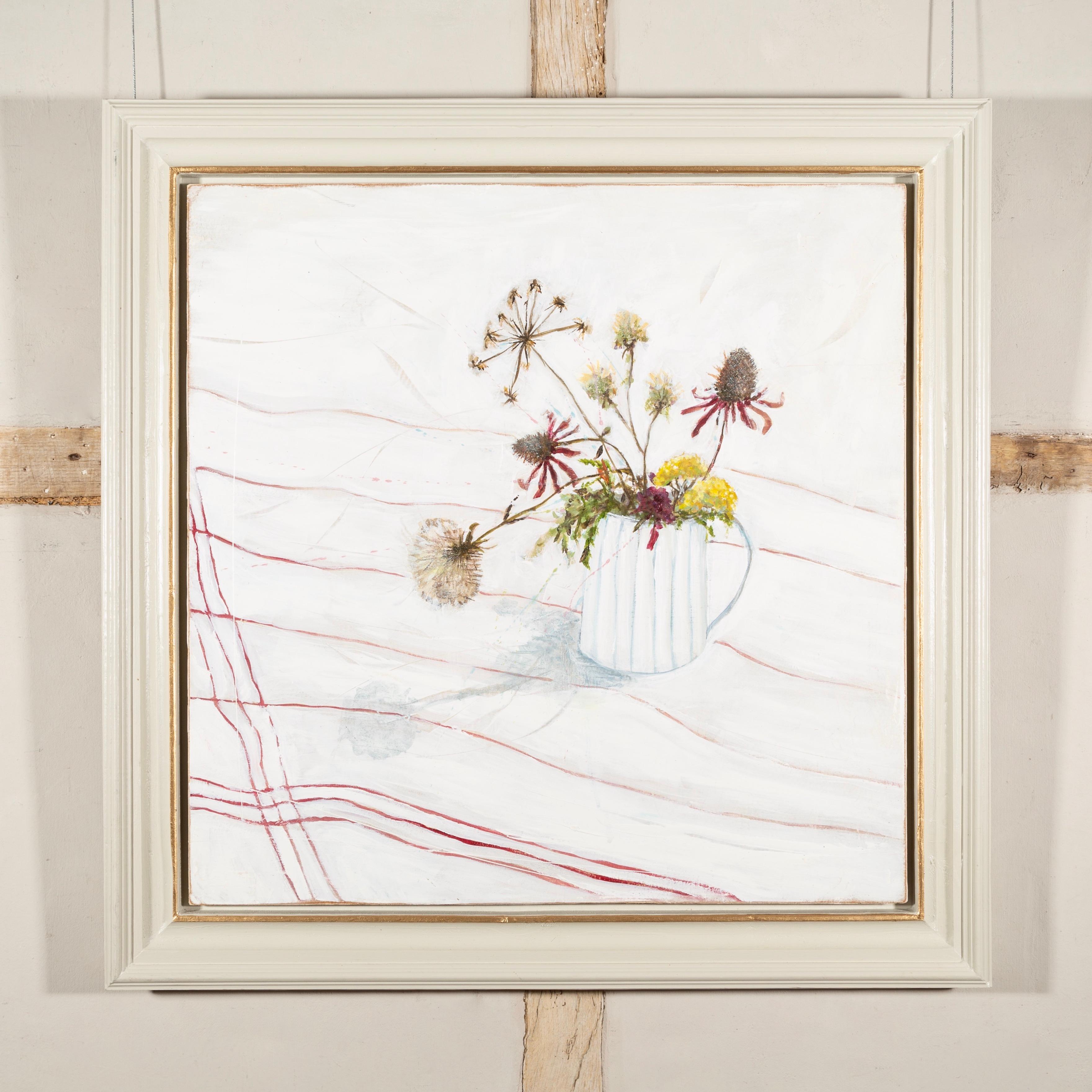 Sticks and Stems, Jane Skingley, still life oil painting flower 2021 For Sale 1
