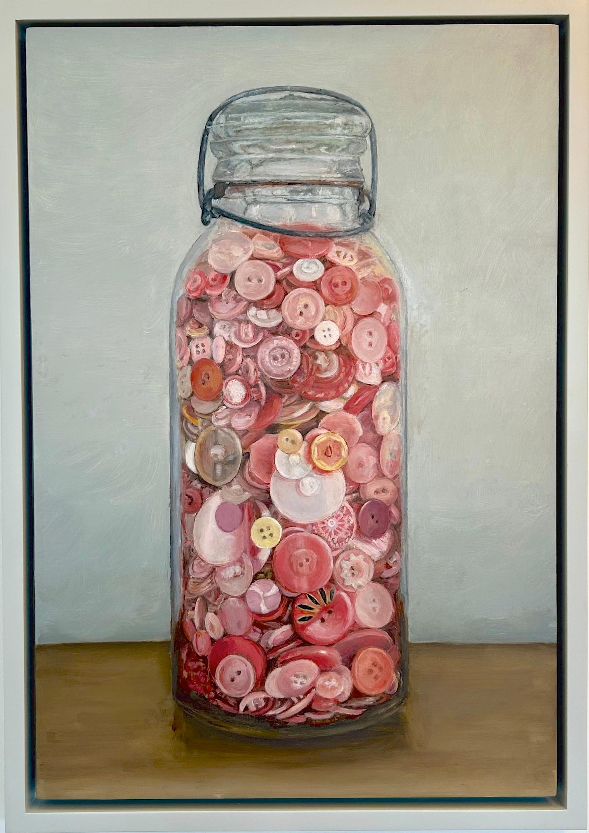 Barbara's Buttons - Painting by Jane Sutherland