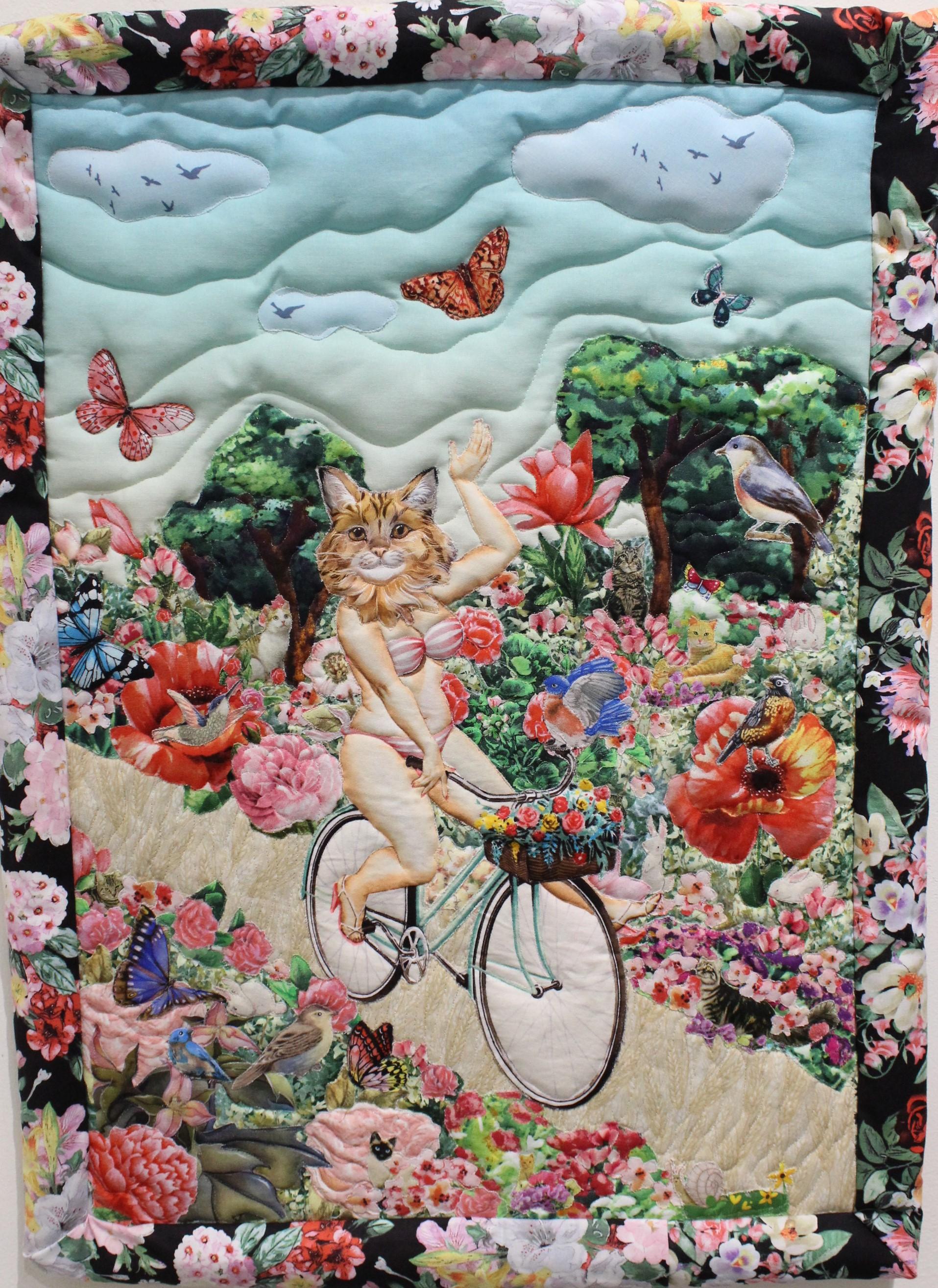 Cyclist Catgirlfriend - Art by Jane Tardo