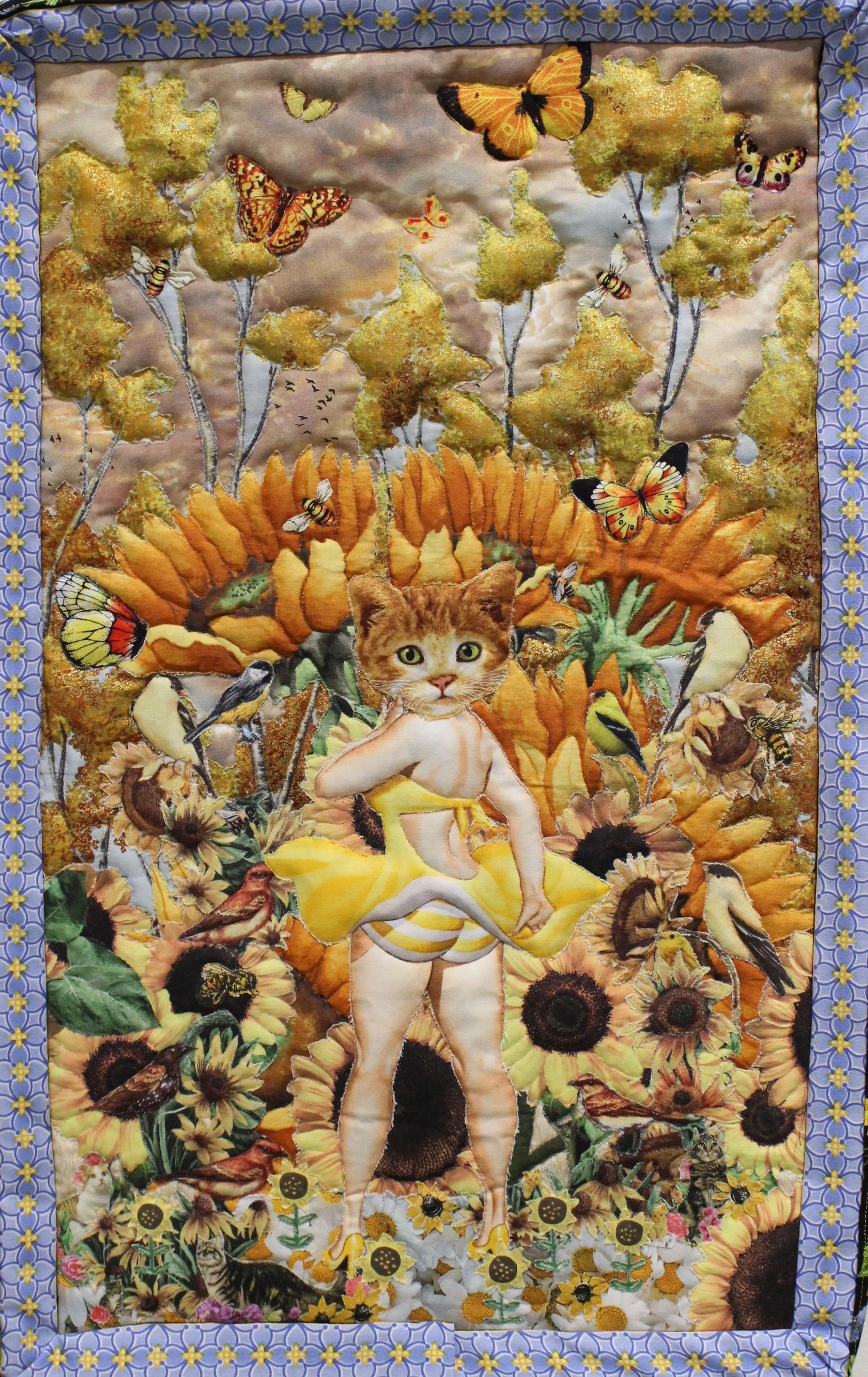 Sunflower Catgirlfriend - Art by Jane Tardo