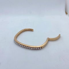 Jane Taylor 18 Karat Rose Gold Cuff Bracelet with Pearls