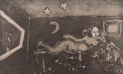 Abrazo Cósmico", Modernista de la Bahía de San Francisco, Artista Mujer del Atelier 63