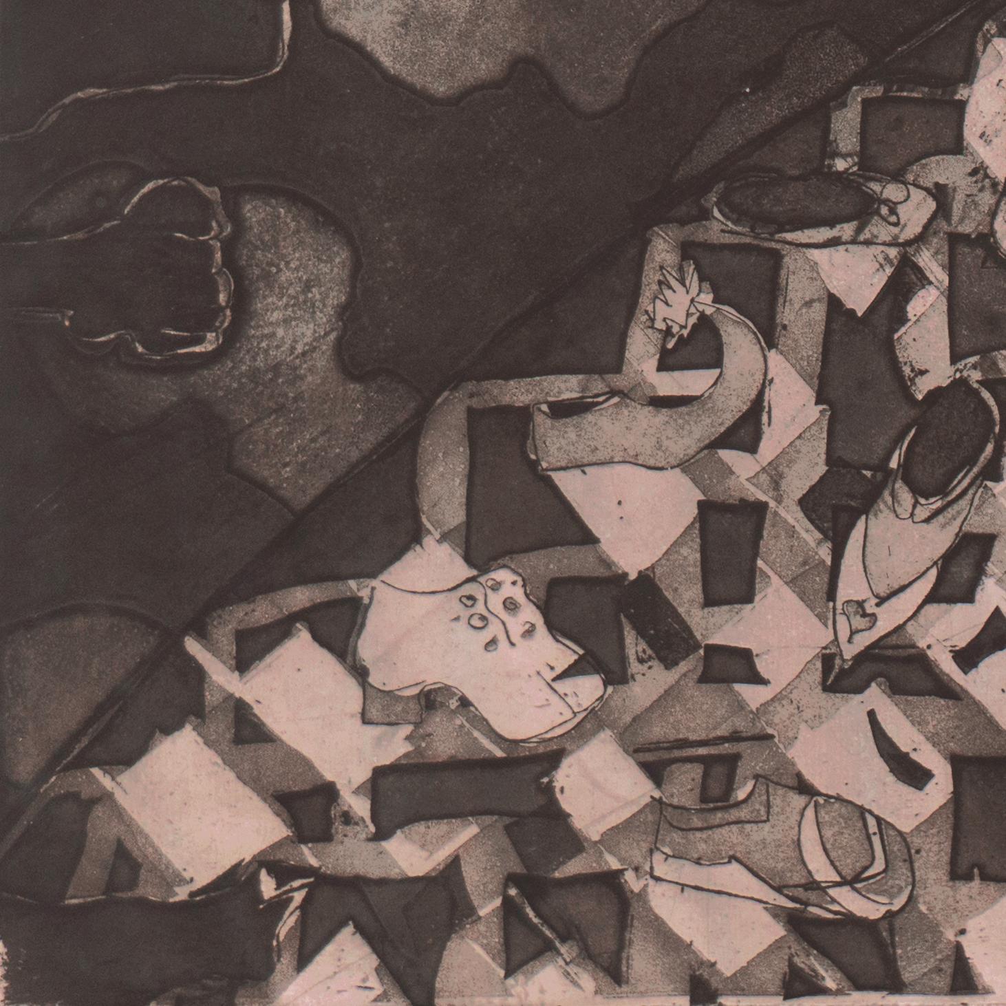 'Evening Encounter', San Francisco Bay Area Modernist, Atelier 63, Artiste femme en vente 4