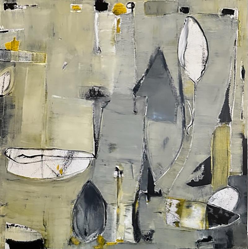 Jane Whitehurst Abstract Painting - Boat House