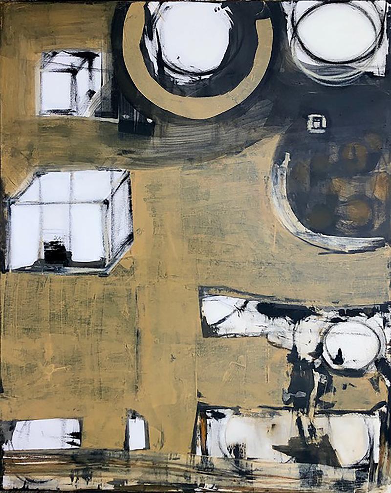 Jane Whitehurst Abstract Painting – Industriepark