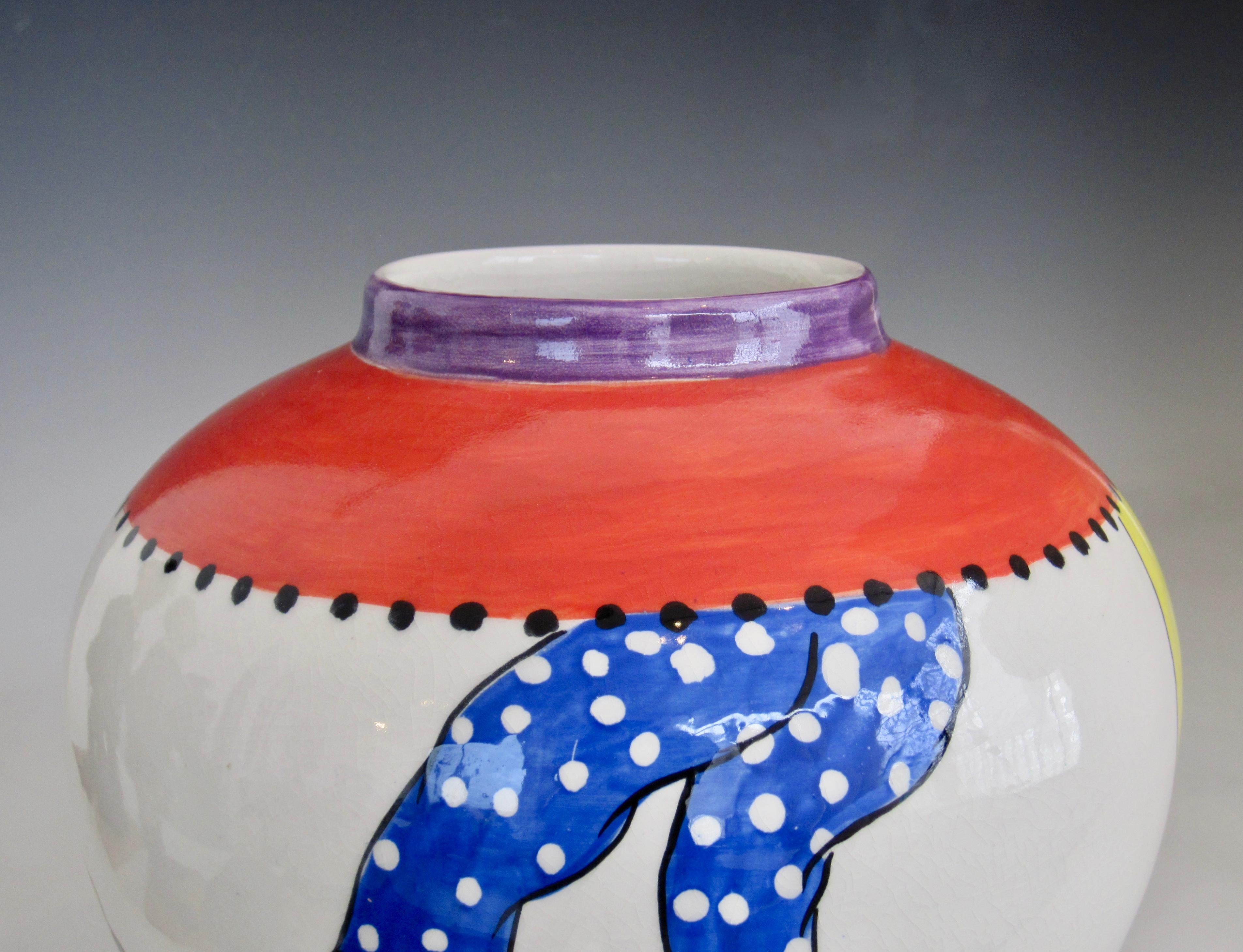Englische Jane Willingale Loudware-Vase aus Keramik 9